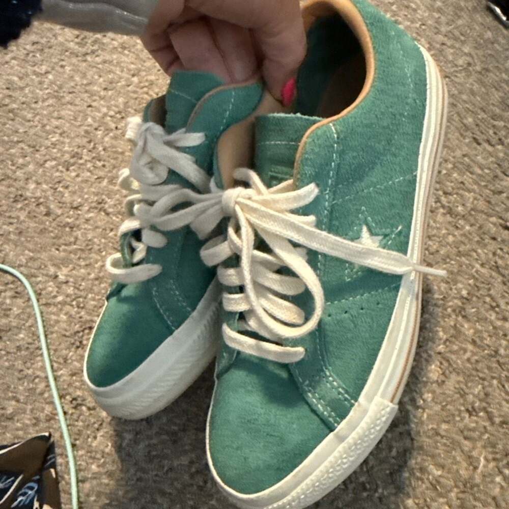 Converse One Star Pro Vintage Suede Low Algae Coast 5